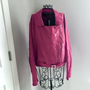 NWT! FAUX SUEDE LIGHTWEIGHT JACKET FROM BOOHOO! PLUS SIZE 20 OR XXL! NEVER WORN!